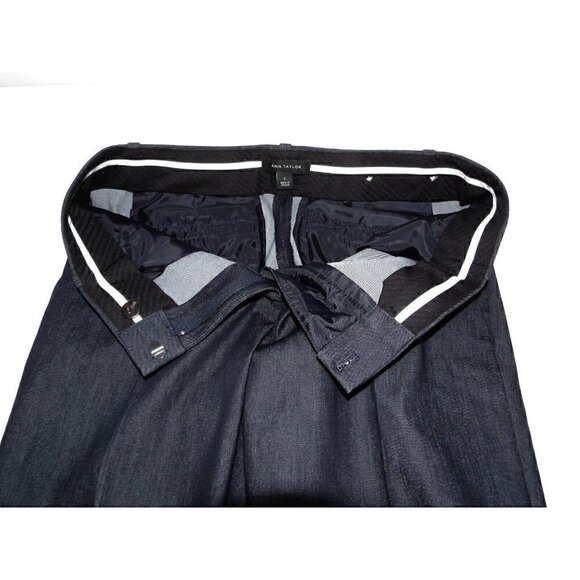 ANN TAYLOR dark gray capri pants with lace at bottom woman's size 6 NEW, NO TAGS - Picture 2 of 6